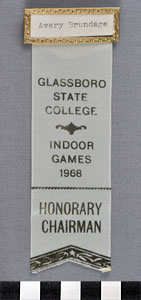 Thumbnail of Identification Badge: Honorary Chairman, Glassboro State College Indoor Games (1977.01.1354)