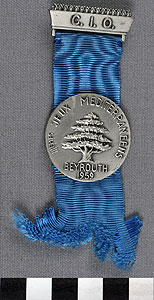 Thumbnail of IOC Officials Badge: III Mediterranean Games (1977.01.1357)