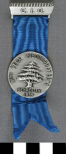 Thumbnail of IOC Officials Badge: III Mediterranean Games (1977.01.1359)