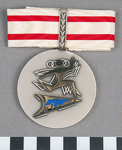 Thumbnail of Silver Prize Medal: Mediterranean Games (1977.01.1368A)