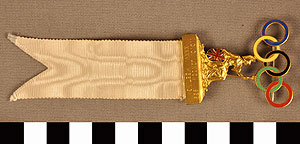 Thumbnail of IOC Officials Badge: London 1939 XXXVI Meeting (1977.01.1375)