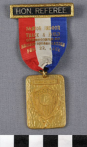 Thumbnail of Honorary Referee Badge: Senior Indoor Track & Field Championships (1977.01.1401)
