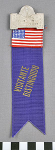 Thumbnail of Distinguished Visitor Badge: Second Pan-American Games (1977.01.1416)