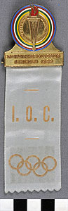 Thumbnail of IOC Official Badge: Third Pan American Games (1977.01.1422)