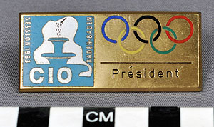 Thumbnail of Tie Clip: "President C.I.O., Baden-Baden" (1977.01.1434)