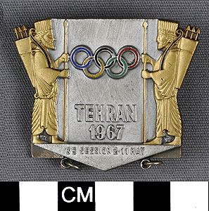 Thumbnail of Tie Clip: "I.O.C. Tehran 1967" (1977.01.1435)
