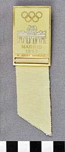 Thumbnail of Identification Badge: Madrid Olympics (1977.01.1437)