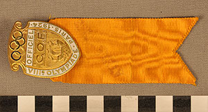 Thumbnail of Officials Badge: VIII Olympiad (1977.01.1443)