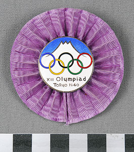 Thumbnail of Commemorative Pin: XII Summer Olympiad (1977.01.1449B)