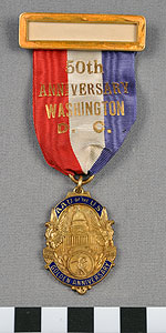 Thumbnail of Identification Badge: 50th Anniversary of the Amateur Athletic Union of the United States (1977.01.1457A)