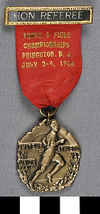 Thumbnail of Honorary Referee Badge: Track and Field Championships, Amateur Athletic Union (1977.01.1459)
