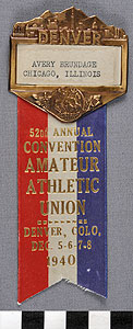 Thumbnail of Identification Badge: 52nd Annual Convention Amateur Athletic Union (1977.01.1462)