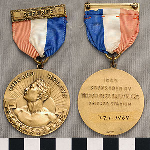 Thumbnail of Referee Badge: Chicago Relays (1977.01.1464)