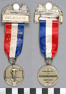 Thumbnail of Delegate Badge: Amateur Athletic Union Convention (1977.01.1465)