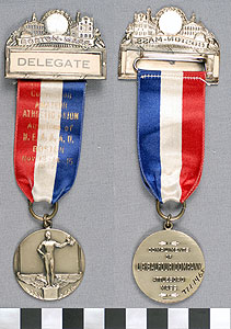 Thumbnail of Delegate Badge: Amateur Athletic Union Convention (1977.01.1465)
