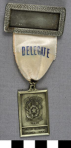 Thumbnail of Delegate Badge: Amateur Athletic Union National Convention (1977.01.1469)