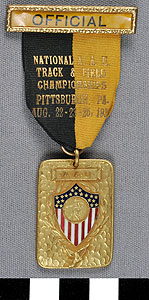 Thumbnail of Official Badge: Amateur Athletic Union National Track and Field Championship (1977.01.1474)