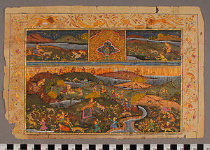 Thumbnail of Painting on Old Document (2010.01.0126B)