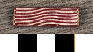 Thumbnail of Ribbon Bar for Medal: Order of Service Merit, Mogryeon Medal (4th Class) (1977.01.0066D)