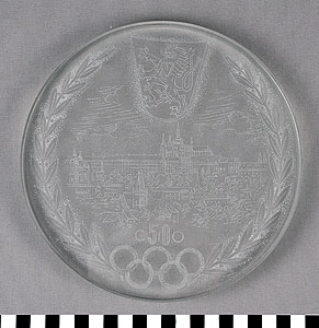 Thumbnail of Commemorative Olympic Plaque (1977.01.0273A)