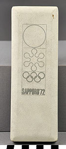 Thumbnail of Case for Identification or Security Badge for XI Winter Olympics in Sapporo: International Olympics Committee President (1977.01.0349B)