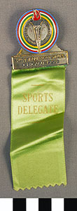 Thumbnail of Delegate Badge: "3rd Pan American Games, Chicago 1959" (1977.01.0929)