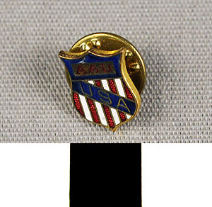 Thumbnail of Tie Tack:  "A.A.U. / U.S.A." (1977.01.1007D)
