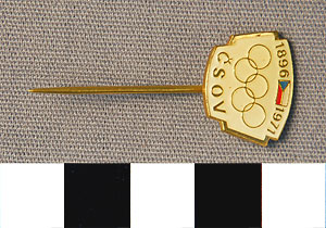 Thumbnail of Commemorative Olympic Stick Pin: Czech Republic (1977.01.1035)
