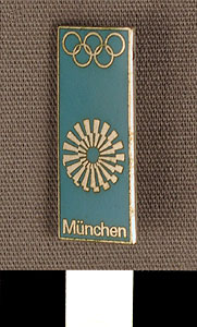 Thumbnail of Commemorative Pin for XX Summer Olympics in Munich (1977.01.1059A)