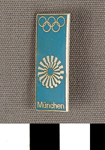 Thumbnail of Commemorative Pin for XX Summer Olympics in Munich (1977.01.1059B)