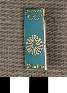 Thumbnail of Commemorative Pin for XX Summer Olympics in Munich (1977.01.1059D)
