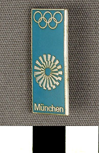 Thumbnail of Commemorative Pin for XX Summer Olympics in Munich (1977.01.1059E)
