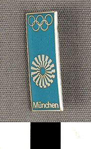 Thumbnail of Commemorative Pin for XX Summer Olympics in Munich (1977.01.1059F)