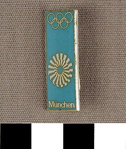 Thumbnail of Commemorative Pin for XX Summer Olympics in Munich (1977.01.1059H)