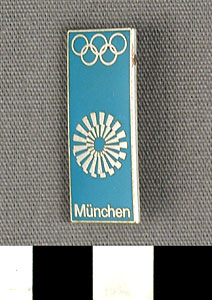 Thumbnail of Commemorative Pin for XX Summer Olympics in Munich (1977.01.1059I)