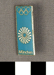 Thumbnail of Commemorative Pin for XX Summer Olympics in Munich (1977.01.1059N)
