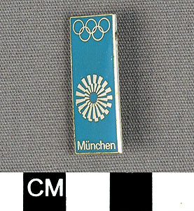 Thumbnail of Commemorative Pin for XX Summer Olympics in Munich (1977.01.1059P)