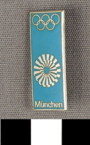 Thumbnail of Commemorative Pin for XX Summer Olympics in Munich (1977.01.1059Q)