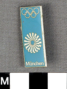 Thumbnail of Commemorative Pin for XX Summer Olympics in Munich (1977.01.1059R)