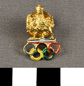 Thumbnail of Commemorative Olympic Tie Tack (1977.01.1062)