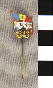 Thumbnail of Commemorative Olympic Stick Pin: "R.P. Romina" (1977.01.1077)