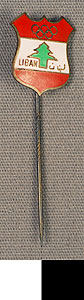Thumbnail of Commemorative Olympic Stick Pin: Lebanon (1977.01.1079)