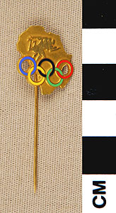Thumbnail of Commemorative Olympic Pin: Continent of Africa (1977.01.1083)