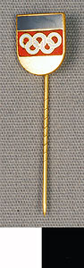 Thumbnail of Commemorative Olympic Stick Pin: 5 Rings (1977.01.1088)