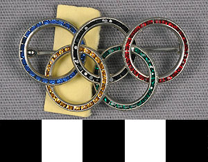 Thumbnail of Olympic Rings Lapel Pin (1977.01.1145)