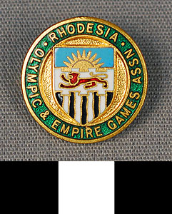 Thumbnail of Pin: Rhodesia, Olympic & Empire Games Association (1977.01.1200)