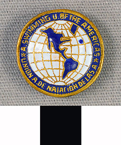 Thumbnail of Commemorative Pin: Swimming Union of the Americas (1977.01.1309)