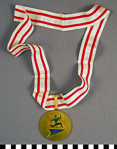 Thumbnail of Gold Prize Medal: Mediterranean Games (1977.01.1368C)