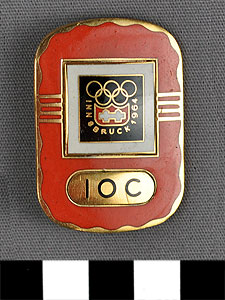 Thumbnail of International Olympic Committee Pin: IX Winter Olympics (1977.01.1382)