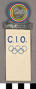 Thumbnail of IOC Official Badge: IV Pan American Games (1977.01.1423)